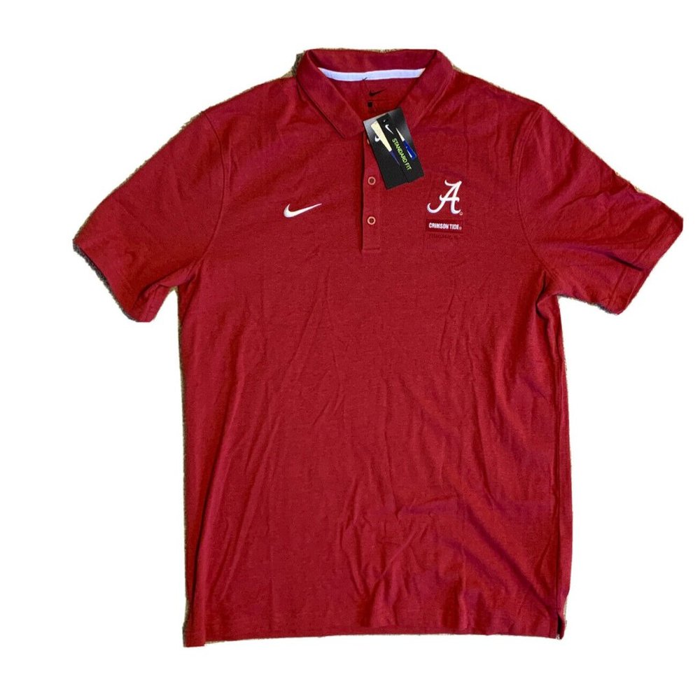 Nike Alabama Crimson Tide Solid Polo Men's Short Sleeve CN7953-698 Men’s…